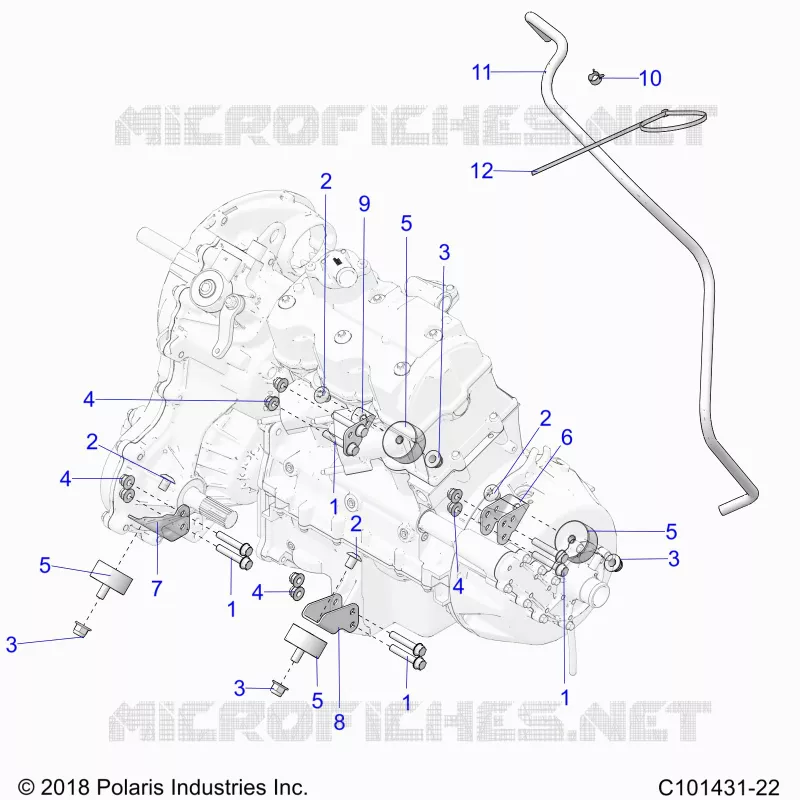 ENGINE, MOUNTING AND ÃŒBERTRAGUNG MOUNTING