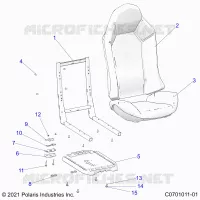 SITZ ASM. AND SLIDER
