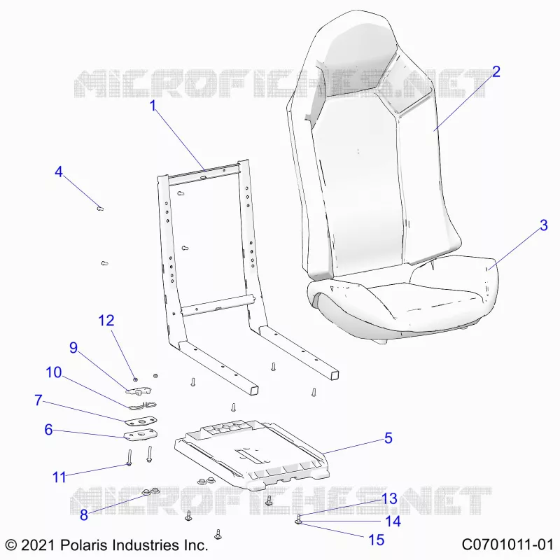 SITZ ASM. AND SLIDER