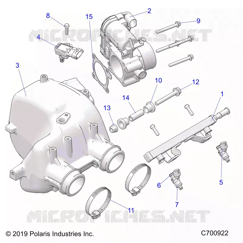 ENGINE, LUFTEINLASS MANIFOLD