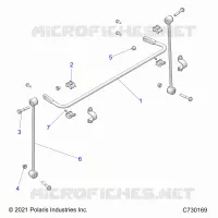 SUSPENSION, FRONT STABILISATORSTANGE