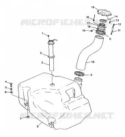 TREIBSTOFF TANK HURRICANE B974473 and Intl. HURRICANE I974473 (4941044104A010)