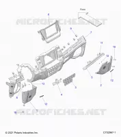 INSTRUMENTENTAFEL LOWER, RIDE COMMAND