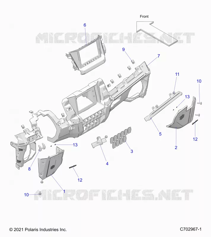 INSTRUMENTENTAFEL LOWER, RIDE COMMAND