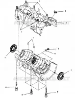 CRANKCASE 500 EFI SKS 0962574, 500 EFI RMK 0962974, AND EUROPEAN 500 EFI SK (4931983198C008)