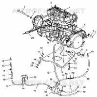 MOTORAUFHÄNGUNG 700 RMK 0970966, 700 SKS 0970566  and EUROPEAN 700 SKS E970 (4938573857C003)
