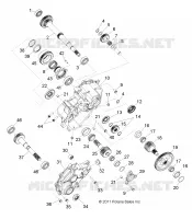 ANTRIEB, MAIN GETRIEBEGEHÄUSE INTERNAL COMPONENTS 1
