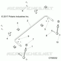 SUSPENSION, FRONT STABILISATORSTANGE- R21RRZ99A9/AC/AP/AW/B9/BC/BP/BW (C700032)