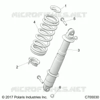 SUSPENSION, REAR SHOCK MOUNTING