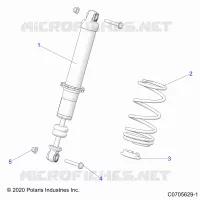 SUSPENSION, FRONT SHOCK