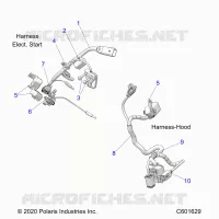 ELEKTRIC, WIRE HARNESS, HOOD, ELEC. START