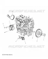 ENGINE, GENERATOR, FLYWHEEL AND STARTER MOUNTING