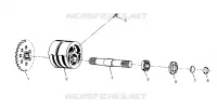 SPANNER VORNE ASSEMBLY 6X6 400L, SWEDISH S948740 AND  NORWEGIAN N948740 (4926812681014A)