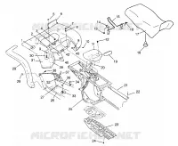HINTER CAB   SITZ XPRESS 300 W969530 and XPRESS 400 W969540 (4935923592A007)