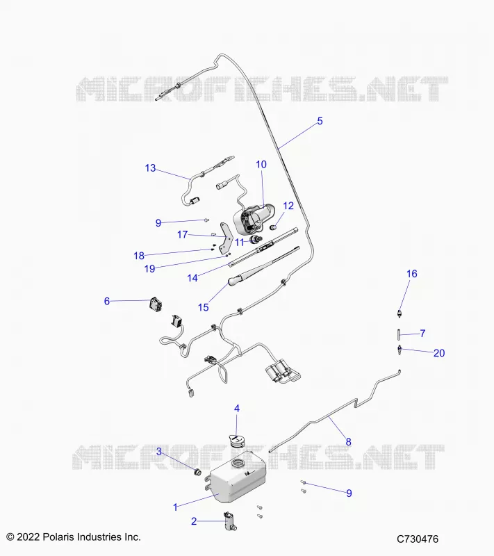 BODY, WATER BOTTLE PUMP ASM AND WIPER KIT
