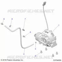 DRIVE TRAIN, FRONT GEARCASE MOUNTING