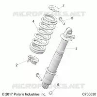 SUSPENSION, REAR SHOCK MOUNTING