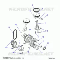 ENGINE, BALANCE SHAFT, KURBELWELLE/PISTON