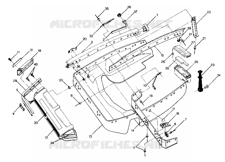 NOSE PAN 500 and 500 Classic Updated 2/90 (4916791679005A)