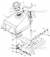 TREIBSTOFF TANK Magnum 4X4 W97AC42A, Swedish Magnum 4X4 S97AC42E and Norwegian Ma (4940834083A013)