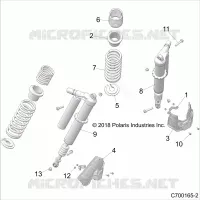 SUSPENSION, REAR SHOCK MOUNTING