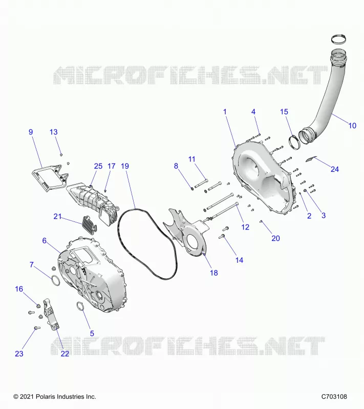 ANTRIEB, CLUTCH COVER AND DUCTING