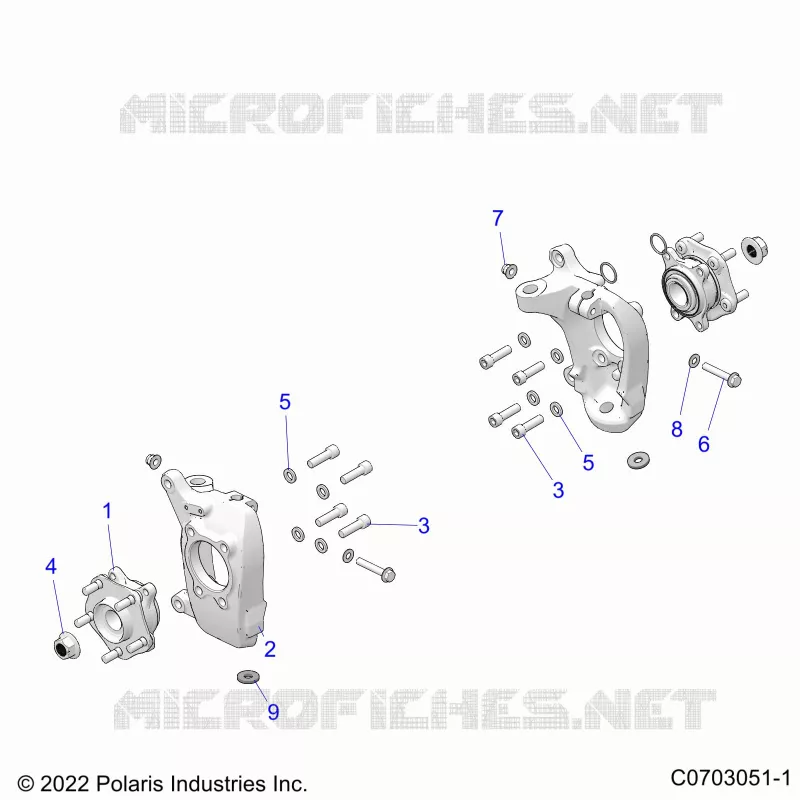 FRONT SUSPENSION CARRIER AND HUB