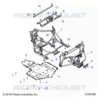 CHASSIS, MAIN FRAME AND SKID PLATES