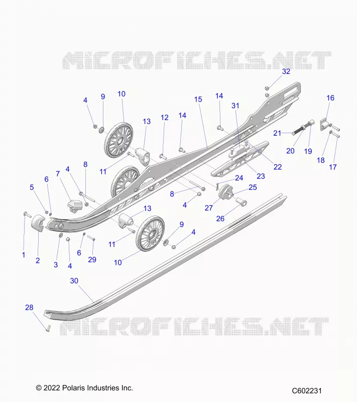 SUSPENSION, RAIL BEAM LH/RH