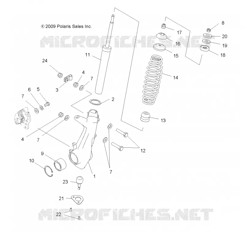 FRONT SUSPENSION STREBE