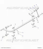 SUSPENSION, STABILISATORSTANGE, REAR