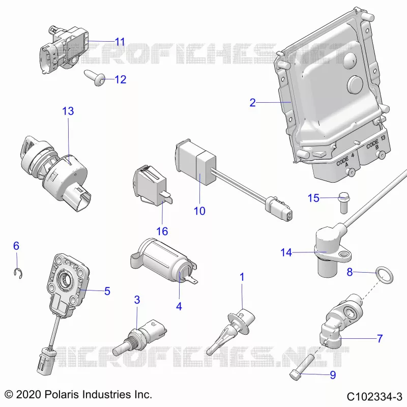ELEKTRIC, SWITCHES, SENSORS, ECU AND CONTROL MODULES