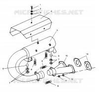 ABGASSYSTEM LITE GT 0963133 and EUROPEAN LITE GT E963133 (4933083308B014)