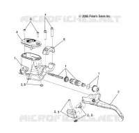 VORDERBREMSE BREMSE LEVER AND MASTER CYLINDER