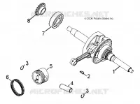 MOTOR, KURBELWELLE AND KOLBEN