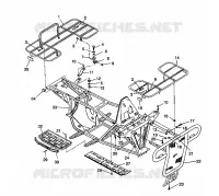 BUMPER / GEPÄCHTRÄGER MOUNTING 2X4 350L W937539 (4924032403003A)