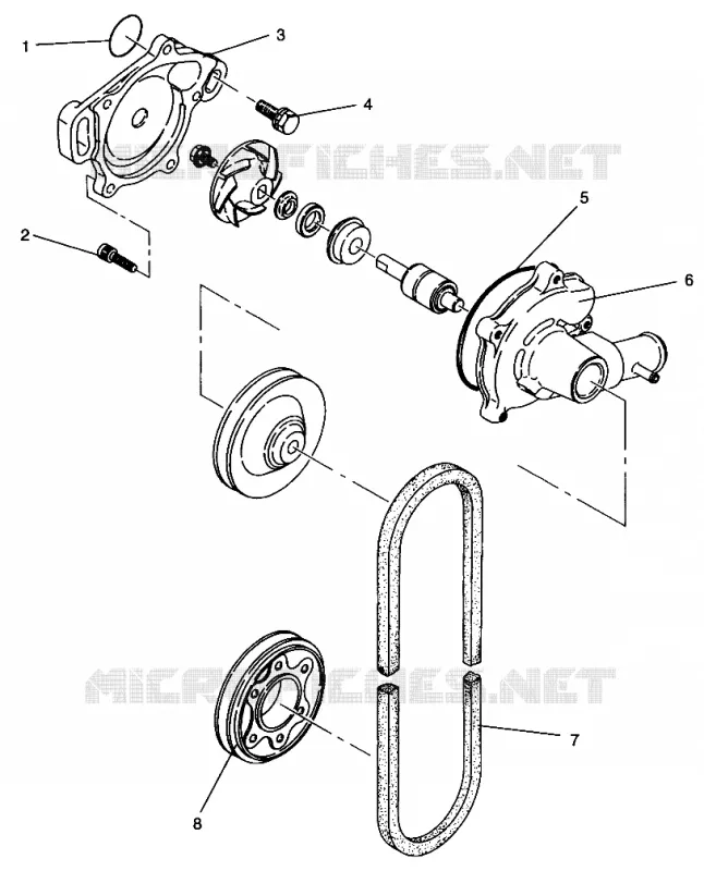 WASSERPUMPE XLT RMK 0960956, XLT SKS 0960556 and EUROPEAN XLT SKS E960556 (4931813181C010)
