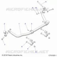 SUSPENSION, REAR STABILISATORSTANGE