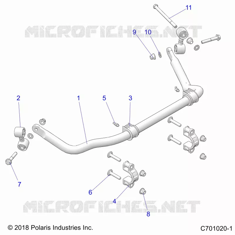 SUSPENSION, REAR STABILISATORSTANGE