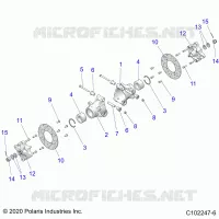 SUSPENSIONDLE HUBS, CARRIER AND BRAKE DISC- A21S6E57A1/3A1 (C102247-6)