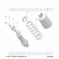 SUSPENSION, FRONT SHOCK TRACK (7045714)