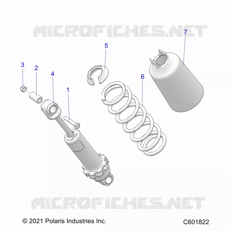 SUSPENSION, FRONT SHOCK TRACK (7045714)