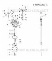 MOTOR, VERGASER AND CHOKE CABLE