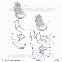 SITZ ASM. AND SLIDER