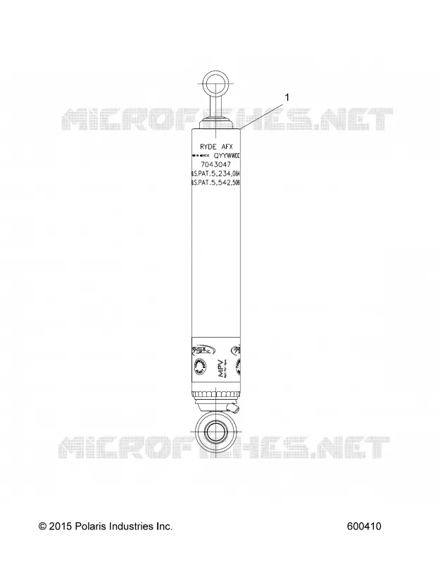 SUSPENSION, SCHOCK, REAR TRACK (7043047)
