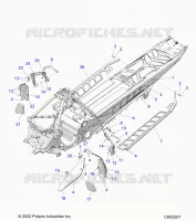 CHASSIS, CLUTCH GUARD, FOOTRESTS, AND RUNNING BOARDS