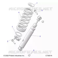 SUSPENSION, FRONT SHOCK MOUNTING