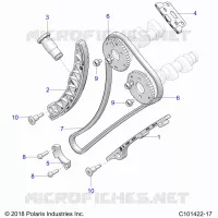 CAM CHAIN AND SPROCKET