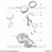ENGINE, KURBELWELLE AND PISTON