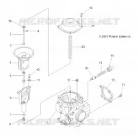 MOTOR, VERGASER UPPER